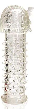 Закрытая прозрачная насадка на пенис Crystal Sleeve Faraon - 13,5 см. - Erowoman-Eroman - в Костроме купить с доставкой