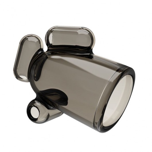 Дымчатая насадка-мастурбатор с вибрацией Vibrating Crystal Cap I - Baile - в Костроме купить с доставкой