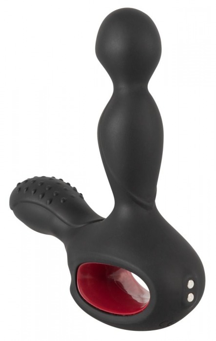 Черный вибромассажер простаты с нагревом и ротацией Prostate Plug - 14,5 см. - Orion - в Костроме купить с доставкой