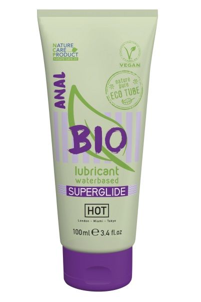 Интимный увлажняющий анальный гель BIO SuperGlide - 100 мл. - HOT - купить с доставкой в Костроме