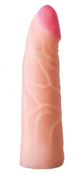 Фаллическая насадка на трусики харнесс - 17,5 см. - LOVETOY (А-Полимер) - купить с доставкой в Костроме