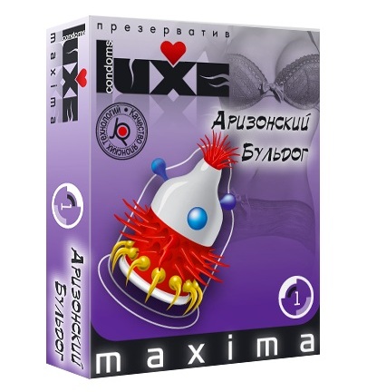 Презерватив LUXE Maxima  Аризонский Бульдог  - 1 шт. - Luxe - купить с доставкой в Костроме