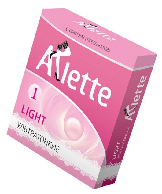 Ультратонкие презервативы Arlette Light - 3 шт. - Arlette - купить с доставкой в Костроме