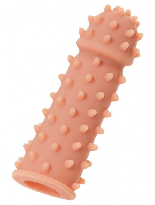 Телесная реалистичная насадка KOKOS Extreme Sleeve 03 с дополнительной стимуляцией - 12,7 см. - KOKOS - в Костроме купить с доставкой