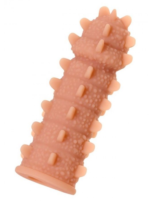 Телесная реалистичная насадка KOKOS Extreme Sleeve 04 с дополнительной стимуляцией - 12,7 см. - KOKOS - в Костроме купить с доставкой