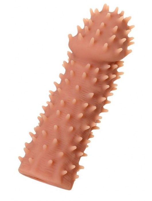 Телесная реалистичная насадка KOKOS Extreme Sleeve 07 с дополнительной стимуляцией - 12,7 см. - KOKOS - в Костроме купить с доставкой