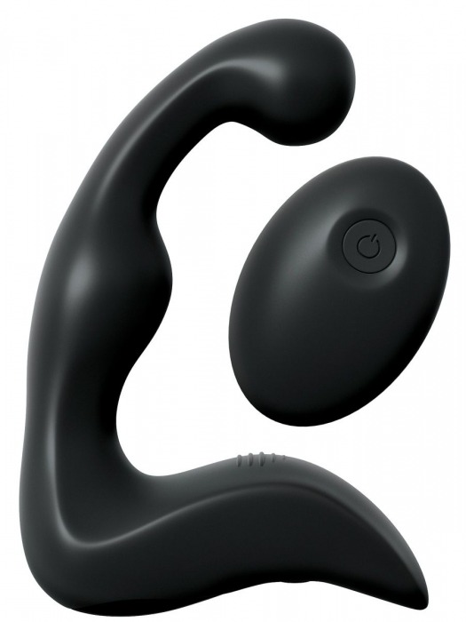 Черный вибромассажер простаты с пультом ДУ Control P-Spot Pro - Pipedream - в Костроме купить с доставкой