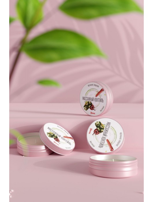 Массажная свеча «Массажный коктейль» с ароматом пина колады - 30 мл. - ToyFa - купить с доставкой в Костроме