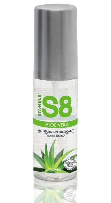 Лубрикант на водной основе S8 Aloe Vera Lube с алоэ вера - 50 мл. - Stimul8 - купить с доставкой в Костроме