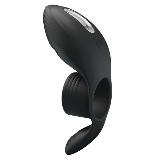 Черное кольцо на пенис с вибрацией Vibration Penis Sleeve - Baile - в Костроме купить с доставкой