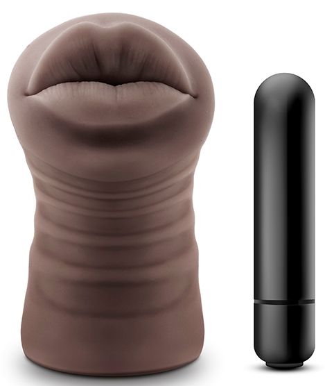 Коричневый мастурбатор-ротик Renee - Blush Novelties - в Костроме купить с доставкой