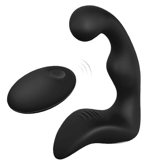 Черный вибромассажер простаты REMOTE BOOTY PLEASER - Dream Toys - в Костроме купить с доставкой