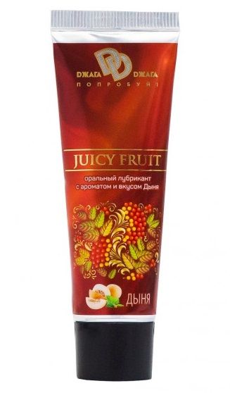 Интимный съедобный лубрикант JUICY FRUIT с ароматом дыни - 30 мл. - БиоМед - купить с доставкой в Костроме