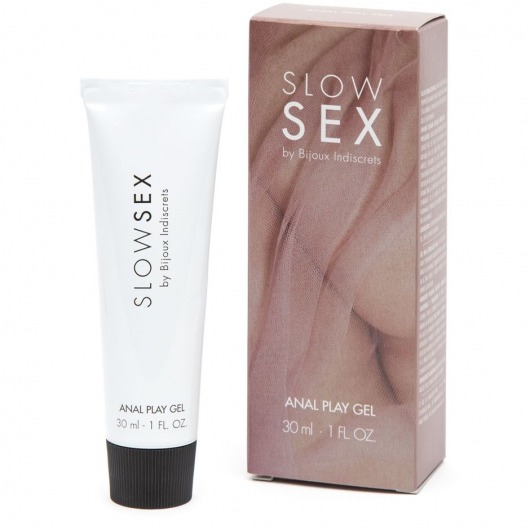 Лубрикант на водной основе Slow Sex Anal Play Gel - 30 мл. - Bijoux Indiscrets - купить с доставкой в Костроме