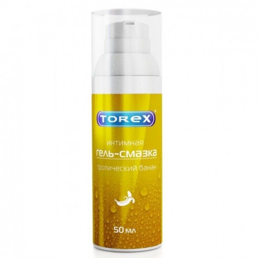 Гель-смазка на водной основе Torex  Тропический банан  - 50 мл. - Torex - купить с доставкой в Костроме