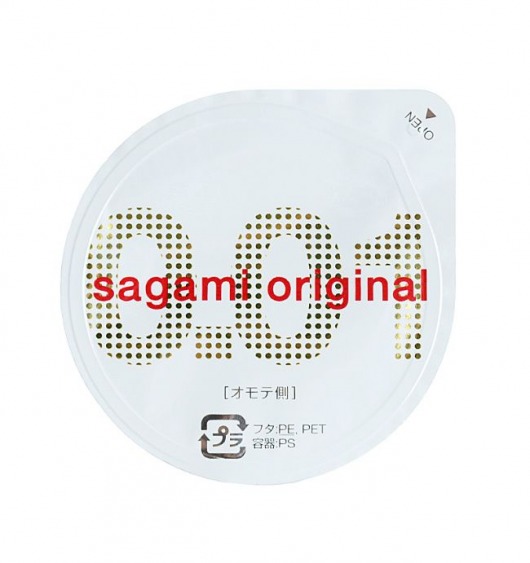Супертонкий презерватив Sagami Original 0.01 - 1 шт. - Sagami - купить с доставкой в Костроме