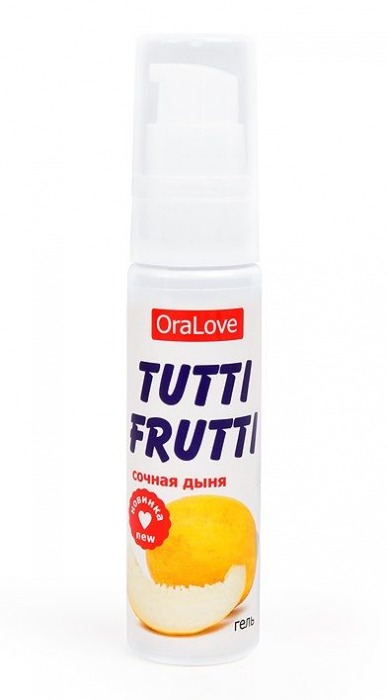 Гель-смазка Tutti-frutti со вкусом сочной дыни - 30 гр. - Биоритм - купить с доставкой в Костроме
