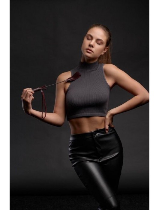 Бордовый стек Ladys Arsenal - 24 см. - БДСМ Арсенал - купить с доставкой в Костроме