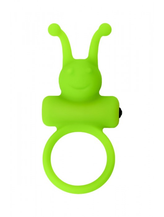 Зеленое эрекционное виброкольцо на пенис Cock Ring - A-toys - в Костроме купить с доставкой