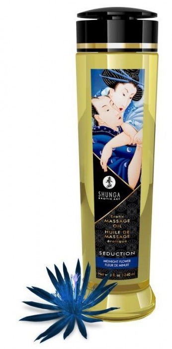 Массажное масло с ароматом ночных цветов Seduction - 240 мл. - Shunga - купить с доставкой в Костроме