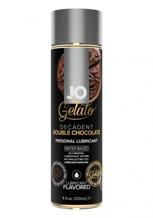 Лубрикант с ароматом шоколада JO GELATO DECADENT DOUBLE CHOCOLATE - 120 мл. - System JO - купить с доставкой в Костроме