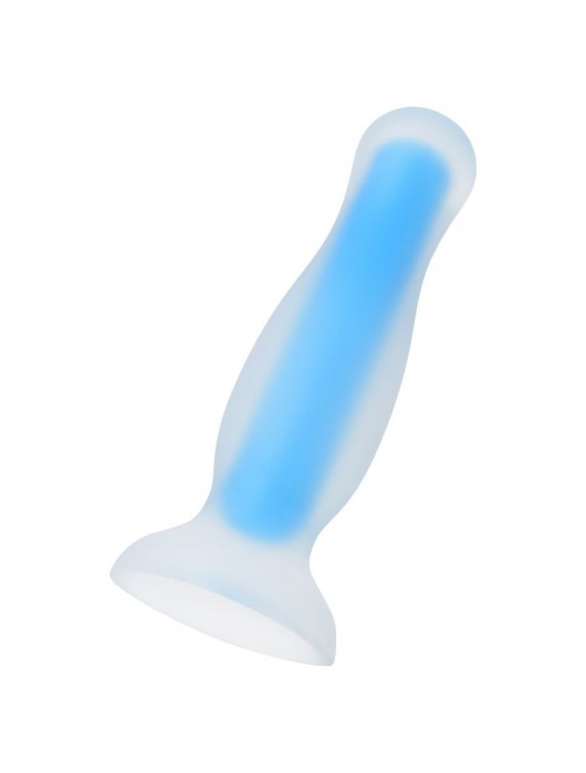 Голубая, светящаяся в темноте анальная втулка Namor Glow - 12,5 см. - ToyFa