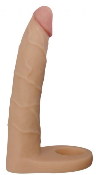 Телесная насадка-фаллоимитатор для двойного проникновения - 17 см. - Lovetoy - купить с доставкой в Костроме