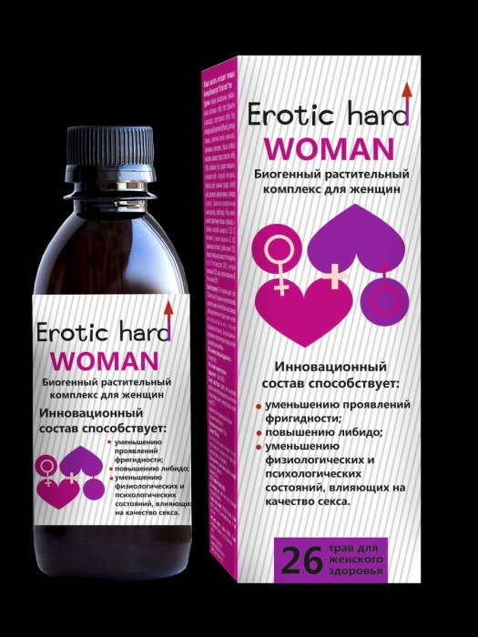 Женский биогенный концентрат для повышения либидо Erotic hard Woman - 250 мл. - Erotic Hard - купить с доставкой в Костроме
