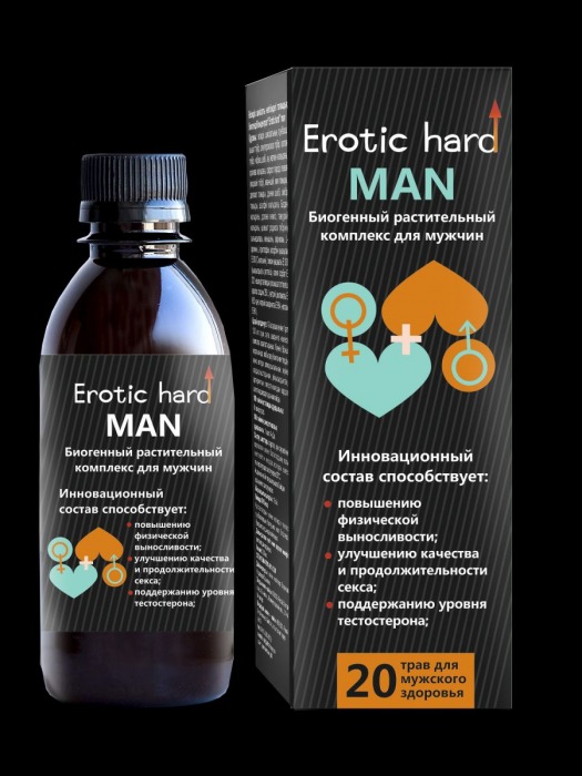 Мужской биогенный концентрат для усиления эрекции Erotic hard Man - 250 мл. - Erotic Hard - купить с доставкой в Костроме
