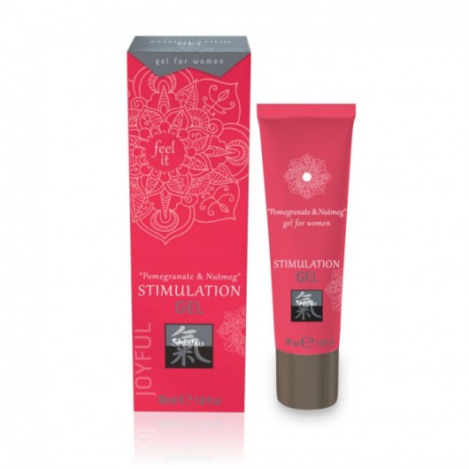 Возбуждающий интимный гель для двоих STIMULATION GEL Pomegranate   Nutmeg - 30 мл. - Shiatsu - купить с доставкой в Костроме