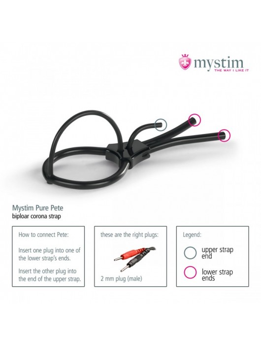 Утяжка под головку для электростимулятора Pure Pete - MyStim - купить с доставкой в Костроме