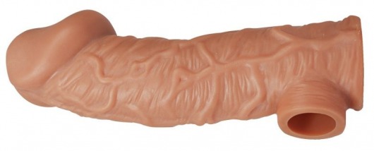 Телесная насадка на фаллос с фиксацией мошонки EXTREME SLEEVE - 15,6 см. - KOKOS - в Костроме купить с доставкой