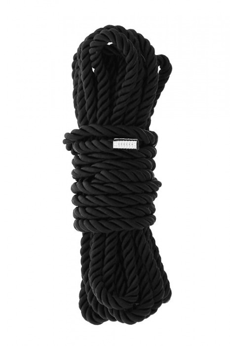Черная веревка для шибари DELUXE BONDAGE ROPE - 5 м. - Dream Toys - купить с доставкой в Костроме