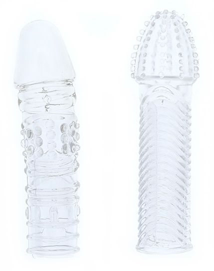 Комплект из 2 прозрачных насадок на пенис PENIS EXTENDER PACK - Dream Toys - в Костроме купить с доставкой
