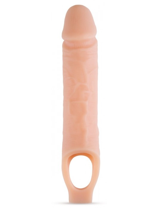 Телесный реалистичный фаллоудлинитель 10 Inch Silicone Cock Sheath Penis Extender - 25,4 см. - Blush Novelties - в Костроме купить с доставкой