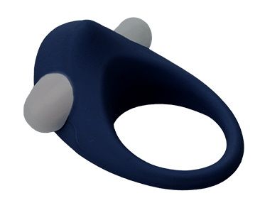 Гладкое синее эрекционное виброкольцо STIMU RING - Dream Toys - в Костроме купить с доставкой
