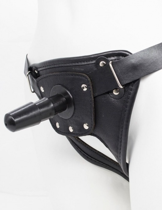Черный пояс для насадок CLASS STRAP Restyling - LOVETOY (А-Полимер) - купить с доставкой в Костроме