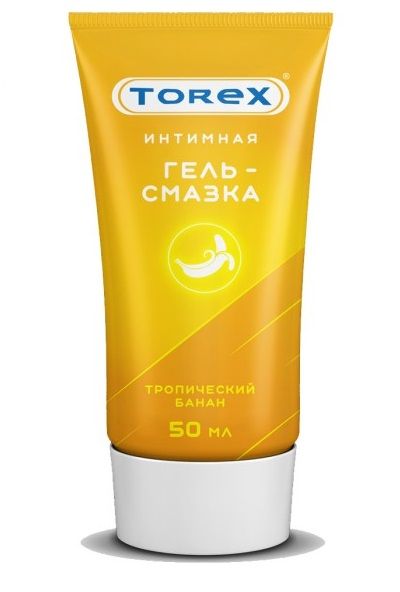 Смазка на водной основе TOREX  Тропический банан  - 50 мл. - Torex - купить с доставкой в Костроме
