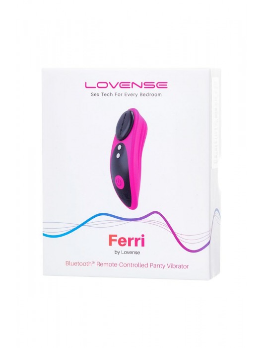 Розово-черный вибростимулятор в трусики Lovense Ferri - Lovense