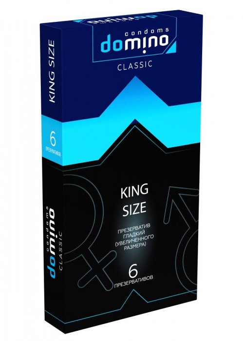Презервативы увеличенного размера DOMINO Classic King size - 6 шт. - Domino - купить с доставкой в Костроме