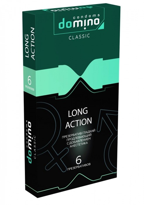 Презервативы с пролонгирующим эффектом DOMINO Classic Long action - 6 шт. - Domino - купить с доставкой в Костроме