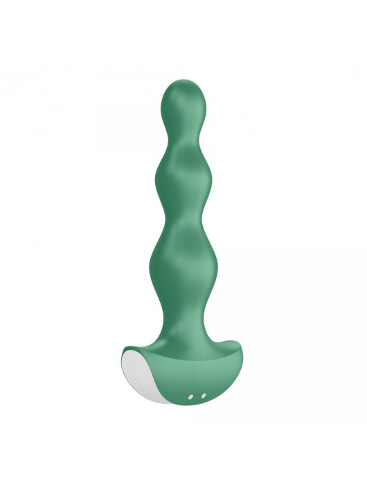 Зеленая анальная пробка с вибрацией Lolli Plug 2 - 14 см. - Satisfyer