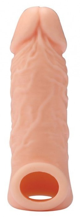 Телесная насадка EXTENDER WITH BALL STRAP 5.5 - 14 см. - Dream Toys - в Костроме купить с доставкой