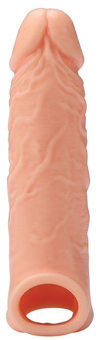 Телесная насадка EXTENDER WITH BALL STRAP 6.5 - 17 см. - Dream Toys - в Костроме купить с доставкой