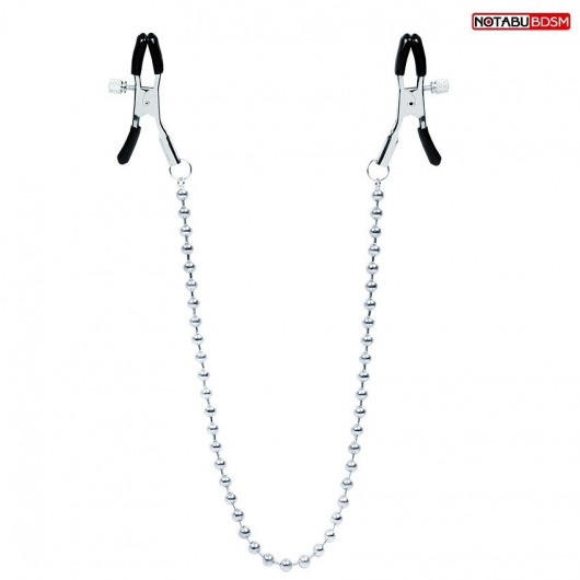 Оригинальные зажимы на соски с бусами - Notabu - купить с доставкой в Костроме