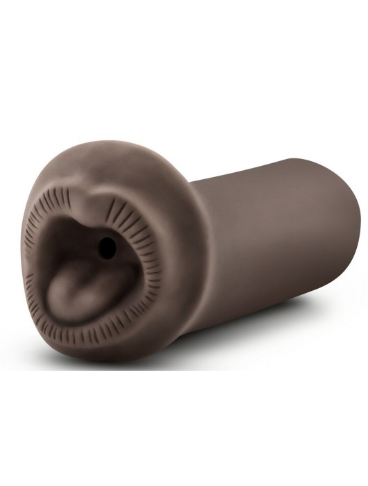 Коричневый мастурбатор-ротик Naughty Nicole - Blush Novelties - в Костроме купить с доставкой