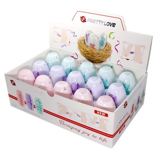 Набор из 15 мини-мастурбаторов Fantastic Egg Hard Boiled - Baile - в Костроме купить с доставкой