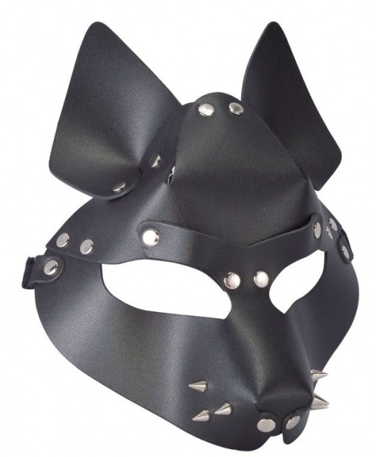 Черная маска Wolf с шипами - Sitabella - купить с доставкой в Костроме