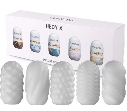 Набор из 5 мастурбаторов Hedy X5 Mixed - Svakom - в Костроме купить с доставкой