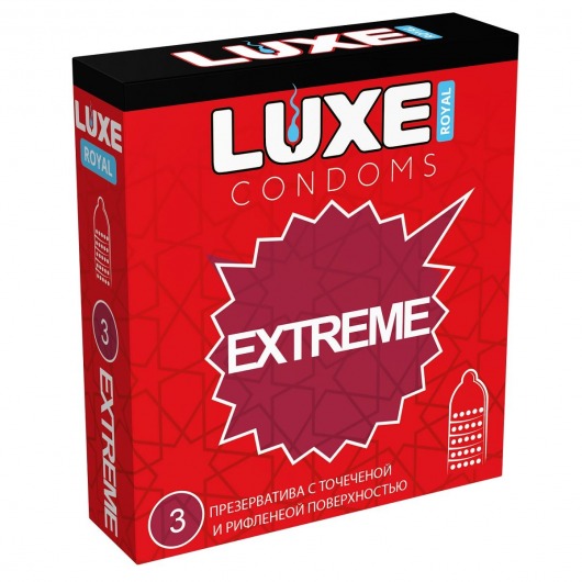 Текстурированные презервативы LUXE Royal Extreme - 3 шт. - Luxe - купить с доставкой в Костроме
